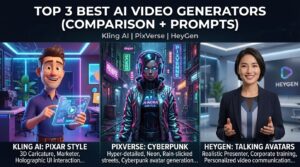 The 3 Best AI Video Generators in 2026 (Comparison + Prompts)